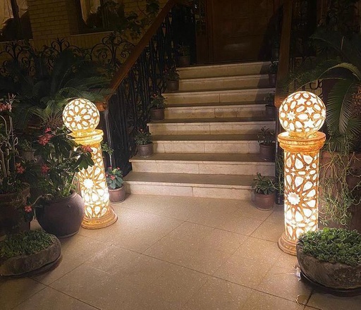 حجر ماجيك تاتش ديكور . . MG 111 عامود بالكرة مضيئ . ف1 1 