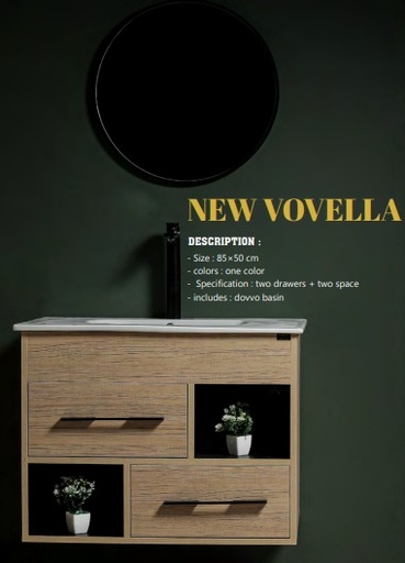 وحدات دوفو درجين +فراغين+حوض 85 سم 50*85 قطعى New Vovella 5324 - _ 1 