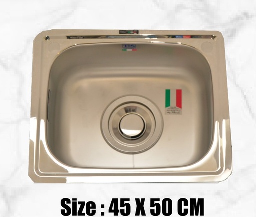 احواض TS سمك 1 مم 50*45 استانلس اتنين فتحه خلاط كروم _ 1 