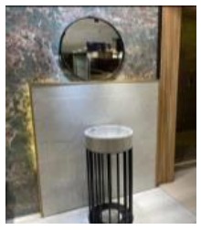 ديكور ثينكس احواض _ _ قفص كراره مسطر *اسود _ 1 
