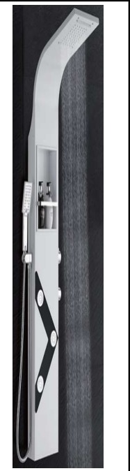مستورد فايف ستار وحدات شاور _ _ YB-5595 Black+ Chrome _ 1 