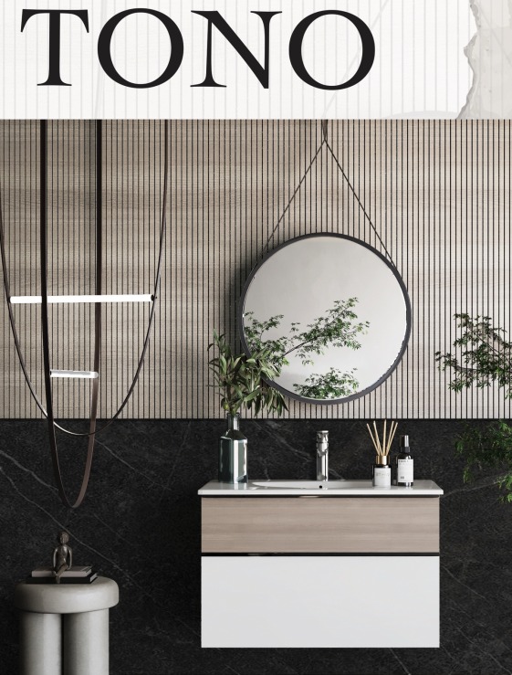 وحدات دوفو درجين +حوض 85 سم 50*85 قطعى Tono -8475 ابيض _ 1 