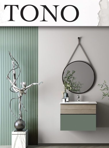 وحدات دوفو درجين+حوض65 سم 65*50 قطعى Tono -8475 زيتونى _ 1 